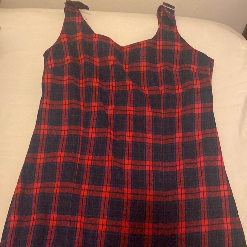 plaid cider dress